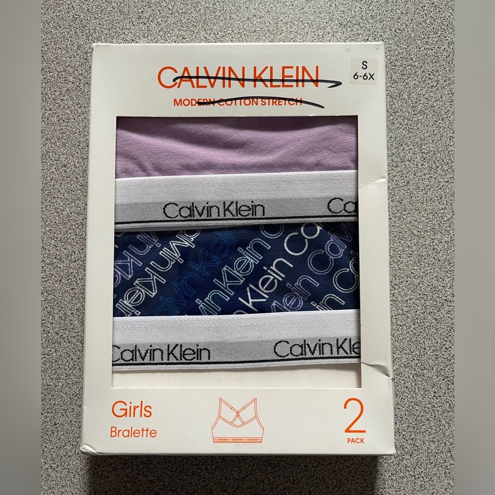 Calvin Klein Bralette 2Pk Size Small